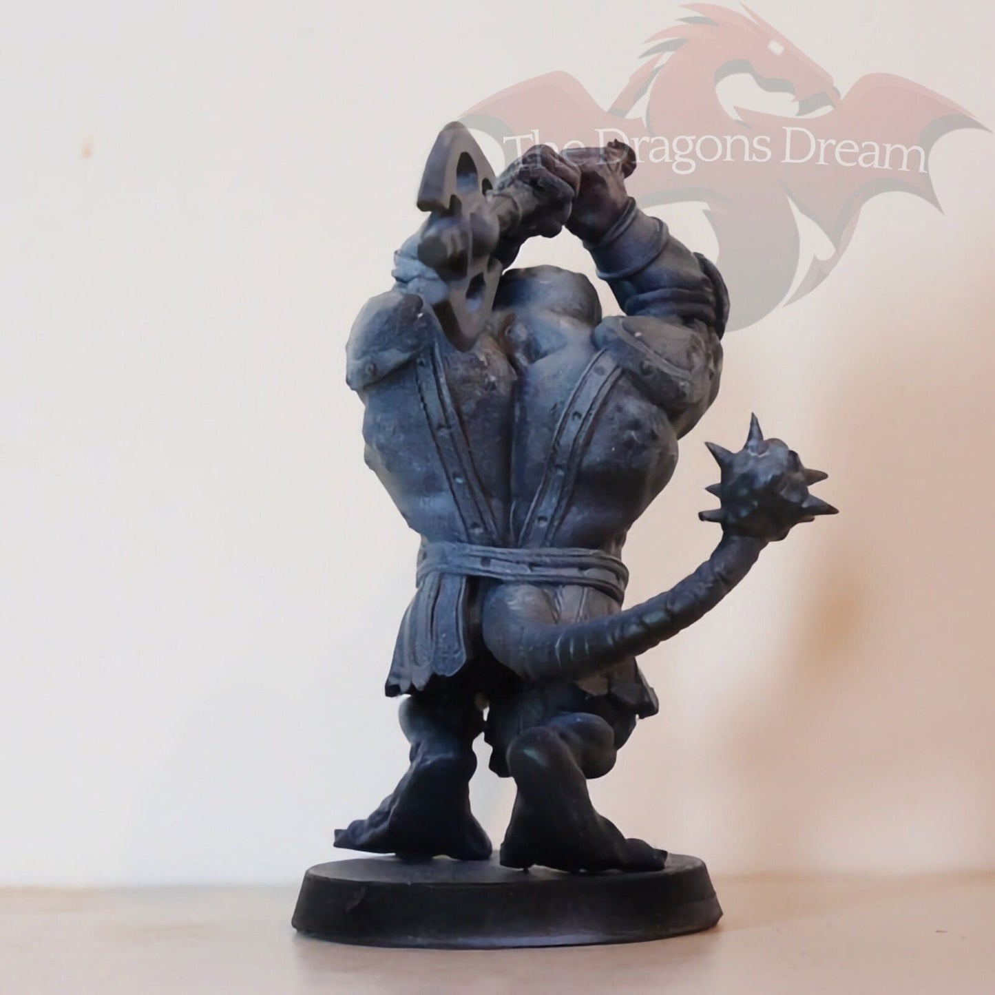 Lizardman with a double-sided axe