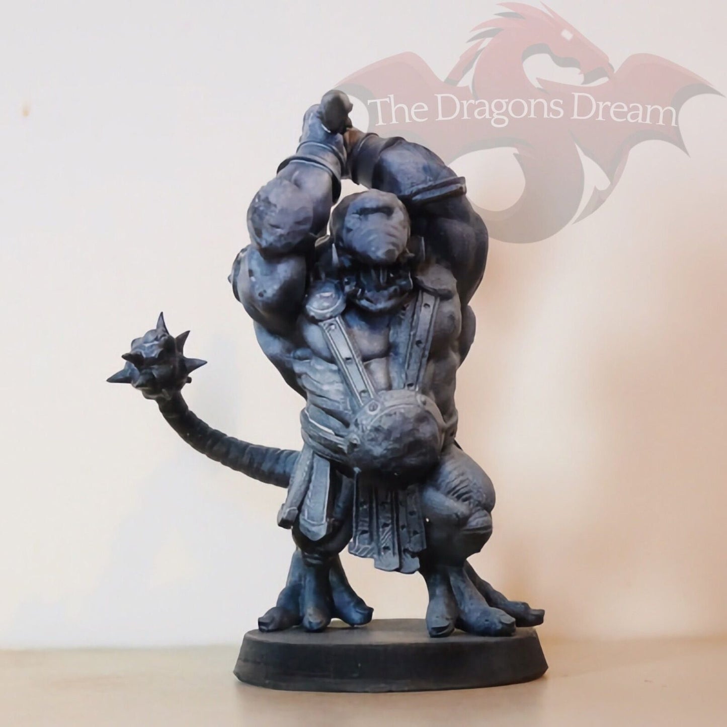 Lizardman with a double-sided axe