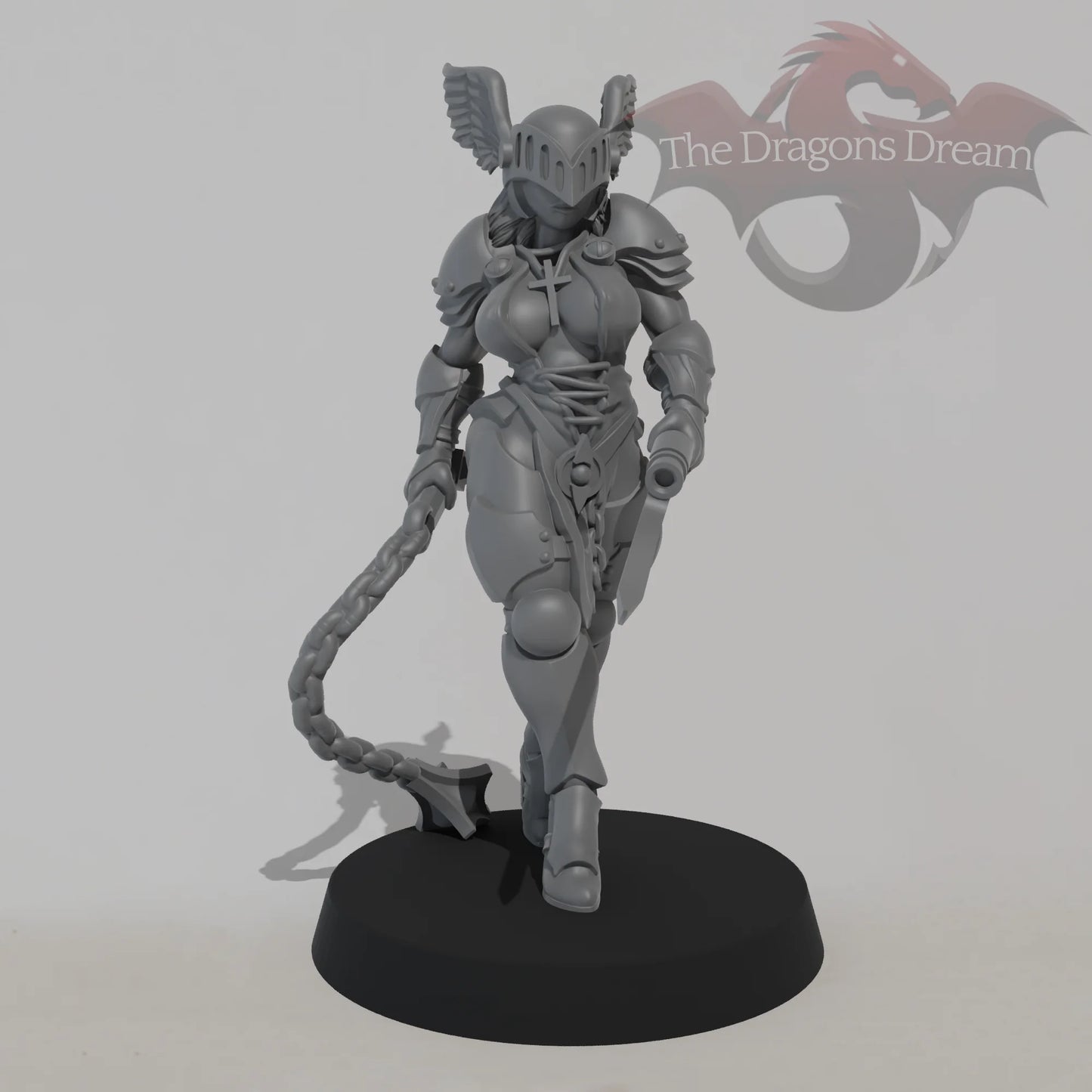Paladin Nun - Flail and Gun Sword