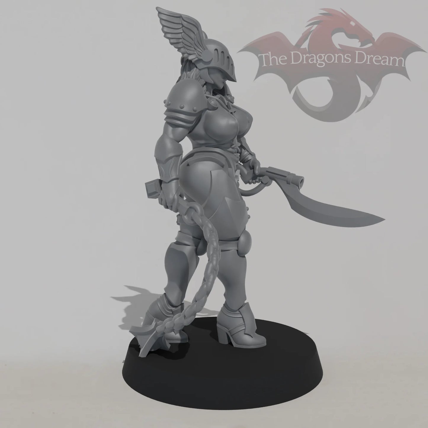 Paladin Nun - Flail and Gun Sword