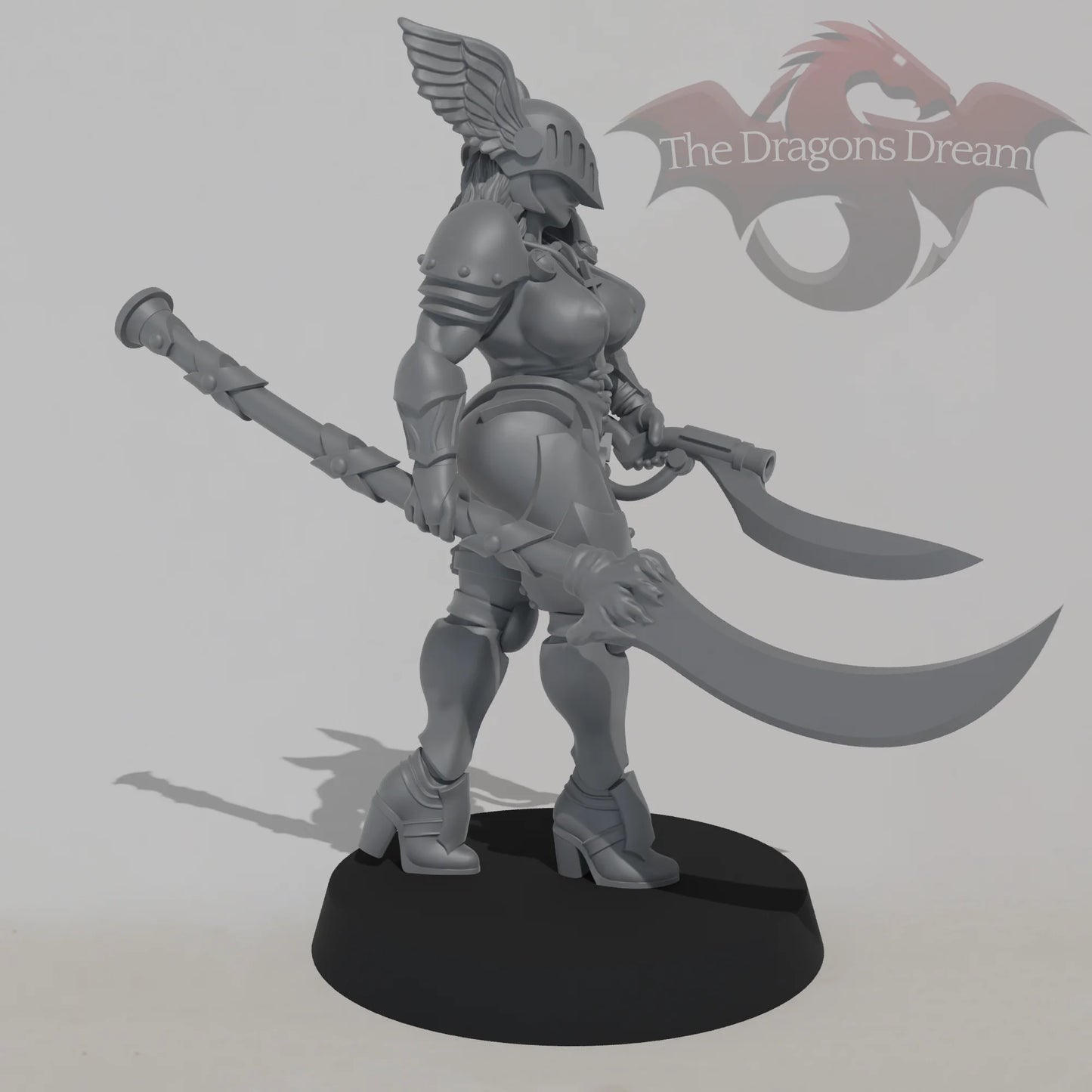 Paladin Nun - Scythe and Gun Sword