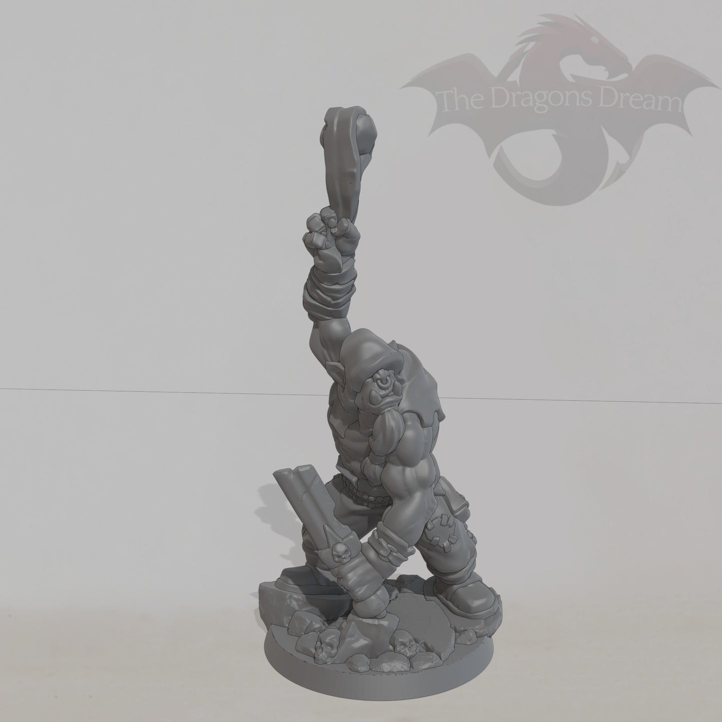 Orc with sword and sling