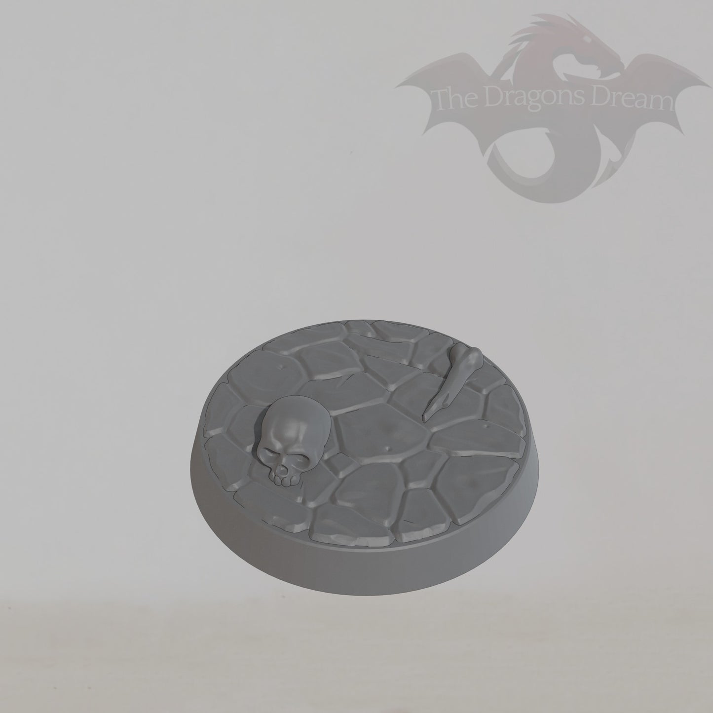 Round Base - Dungeon Floor with Skull