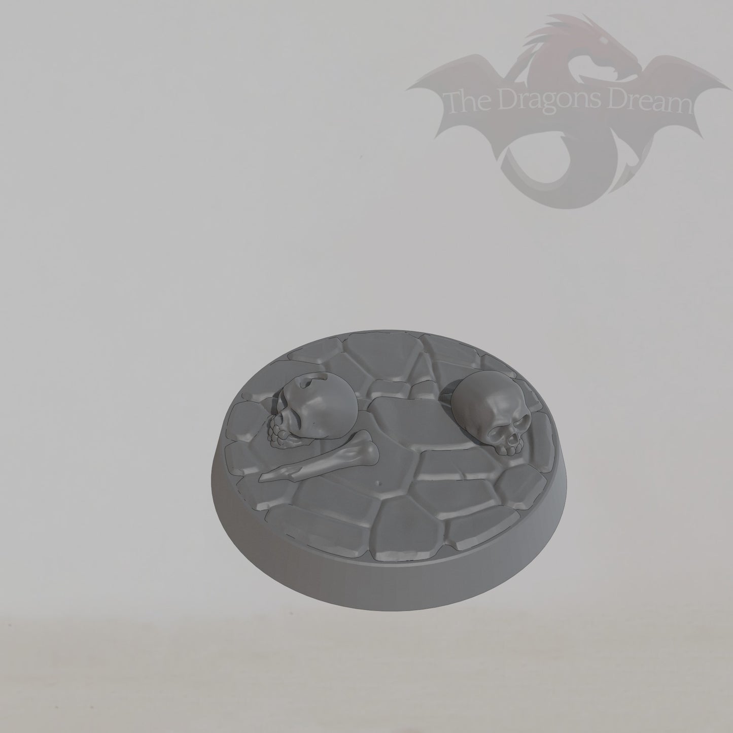 Round Base - Dungeon Floor with Skulls