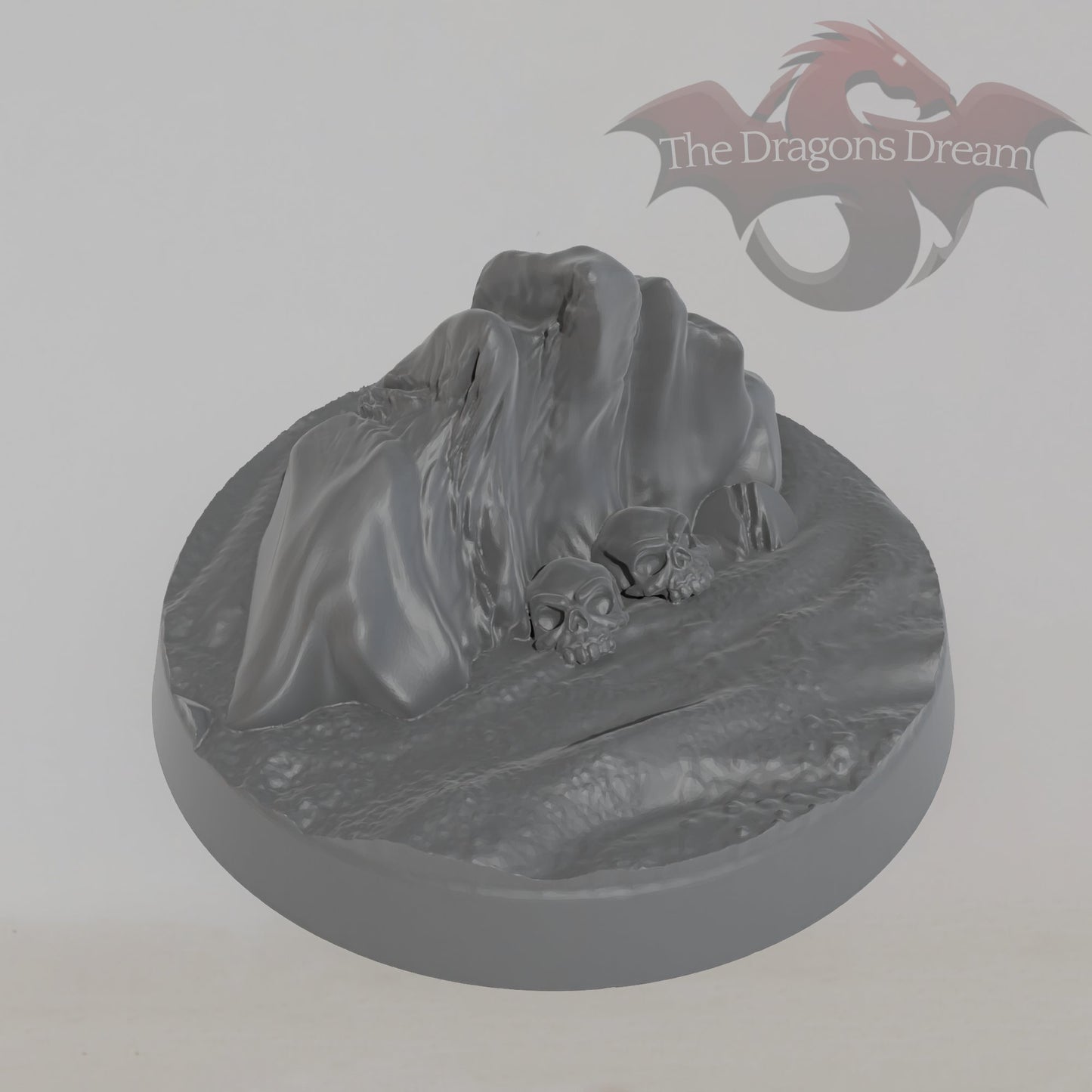 Round Base - Desert with skulls