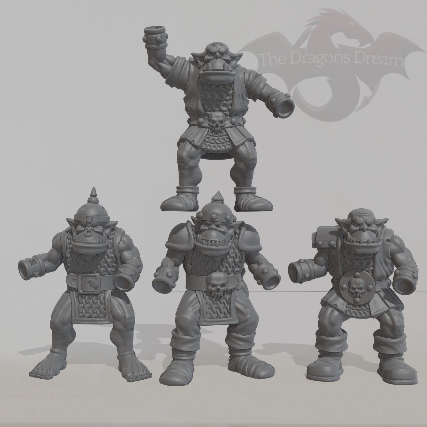 Orc Fighter Set of four