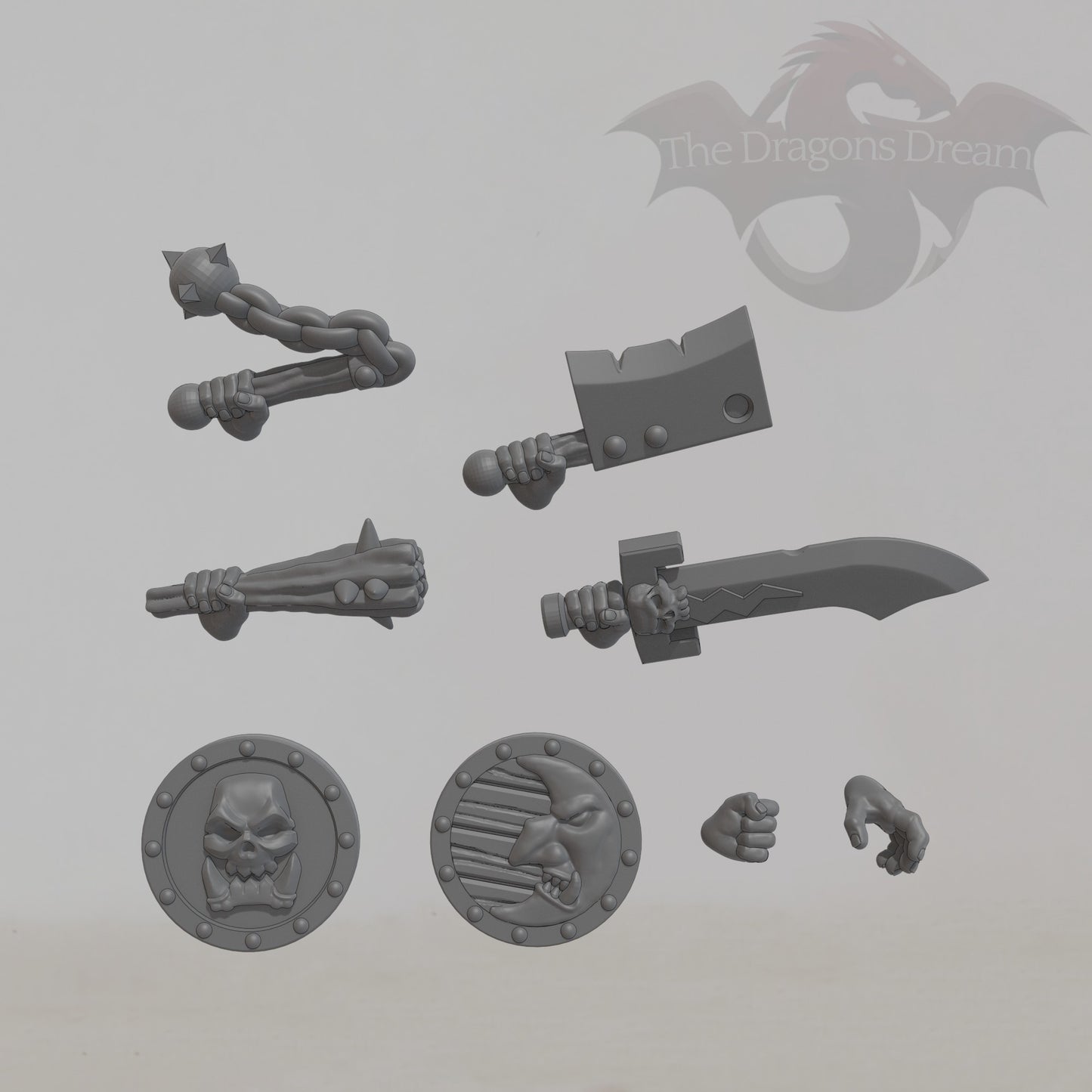 Orc Fighter Set of four