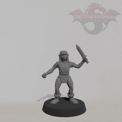 Female Goblin - Short Sword