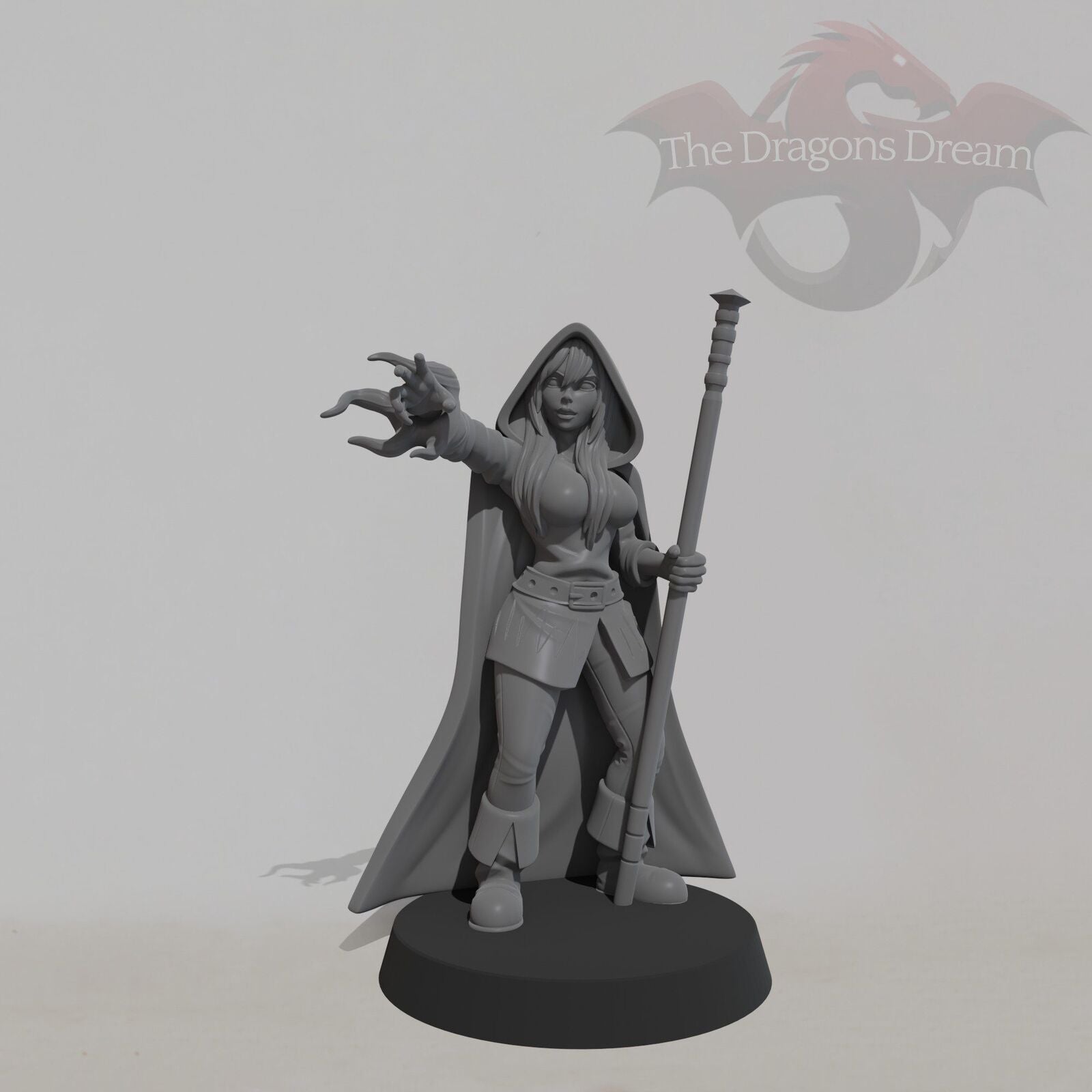 Female Mage - Heroquest - DnD, Pathfinder, Tales of the Valiant - Miniature