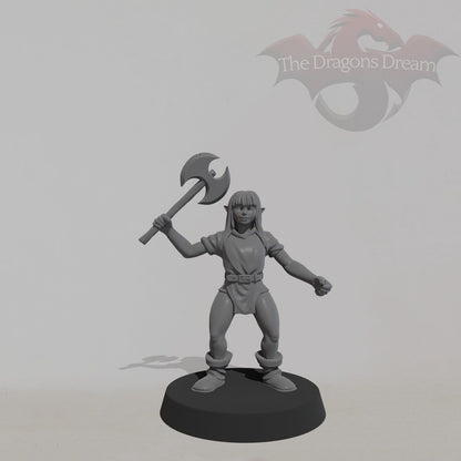 Female Goblin - Axe