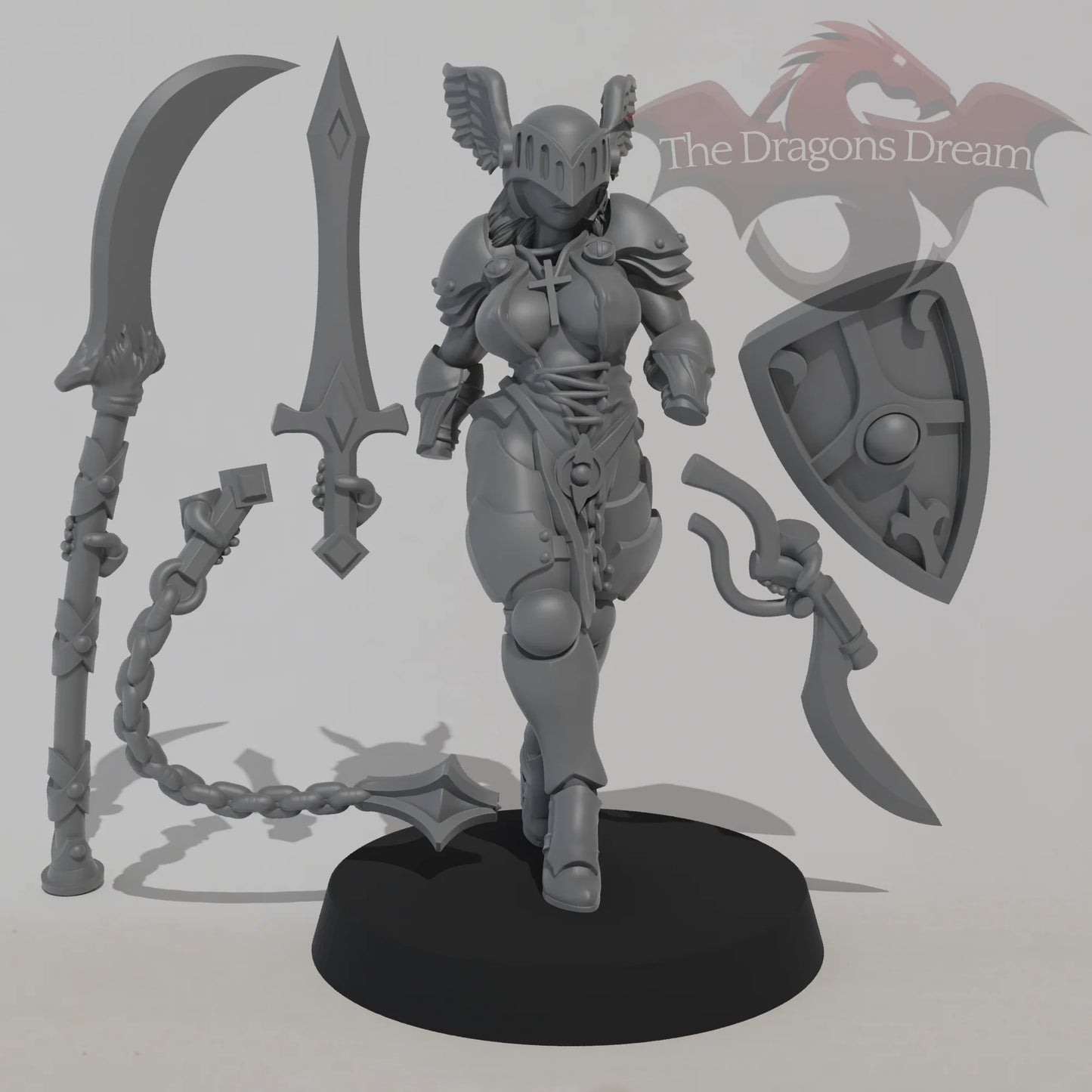 Paladin Nun - Scythe and Gun Sword