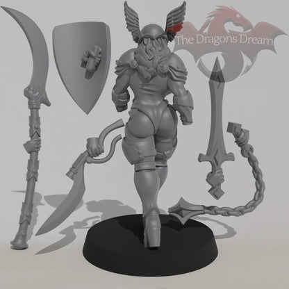 Paladin Nun - Scythe and Gun Sword