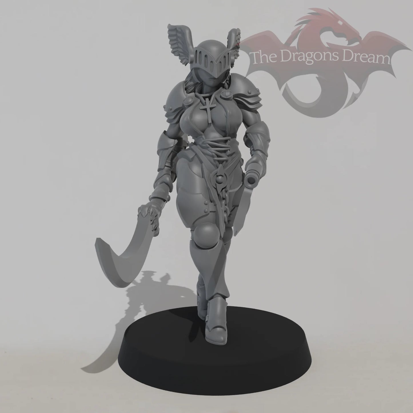 Paladin Nun - Scythe and Gun Sword