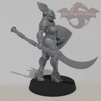 Paladin Nun - Scythe and Shield