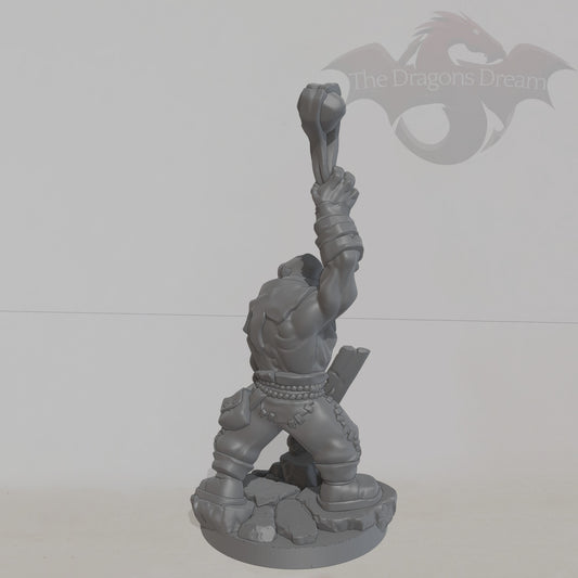 Orc with sword and sling