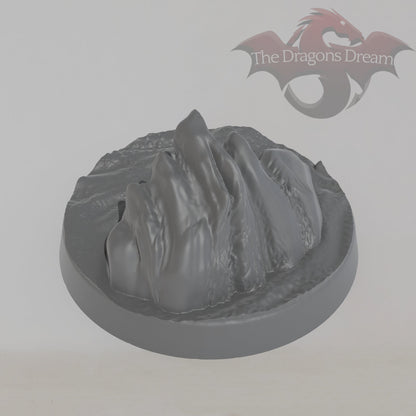 Round Base - Desert with skulls