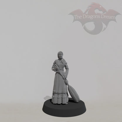 NPC Barmaid - Sweeping