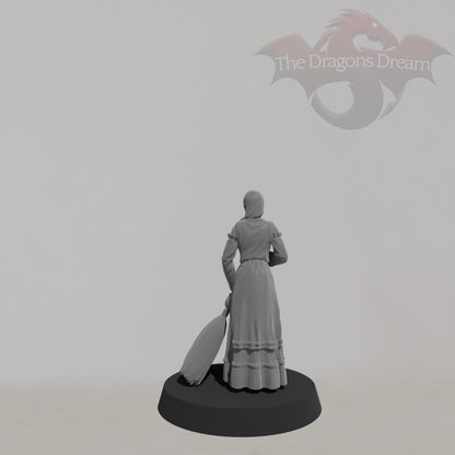 NPC Barmaid - Sweeping