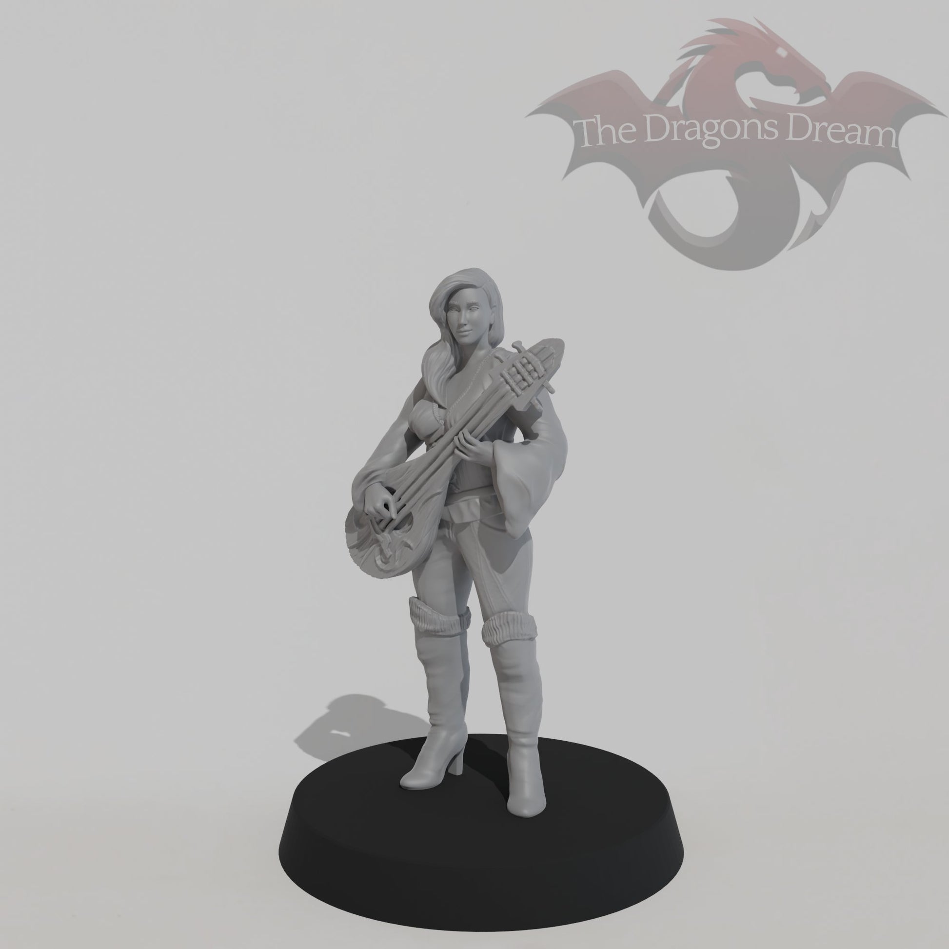 Female Bard with Lute