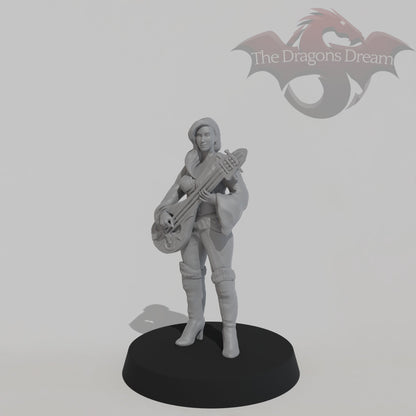 Female Bard with Lute