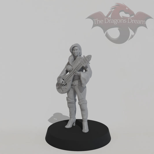 Female Bard with Lute