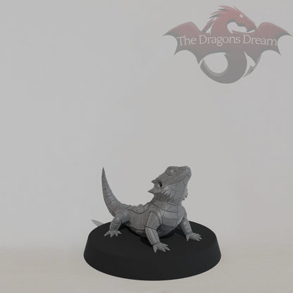 Metalforged Bearded Dragon Familiar