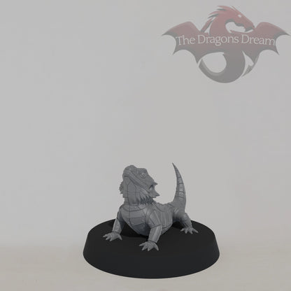 Metalforged Bearded Dragon Familiar