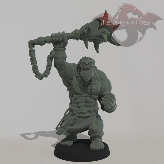 Orc with spiked club
