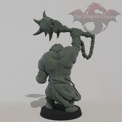 Orc with spiked club