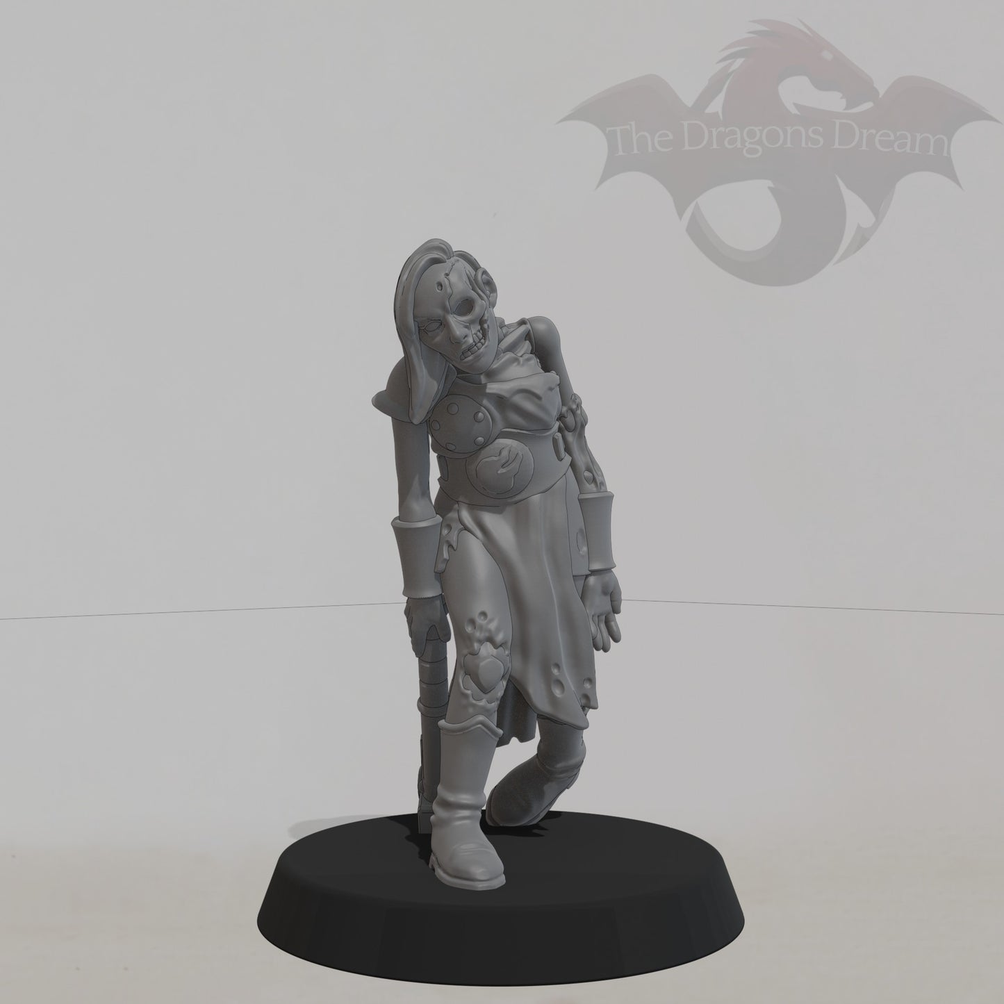 Female Zombie with hammer