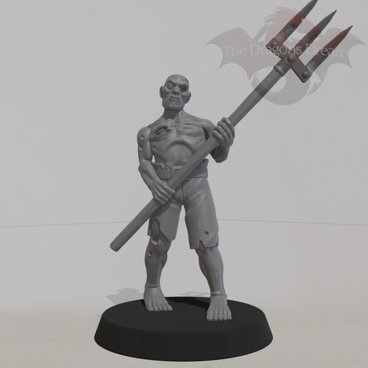 Zombie with pitchfork