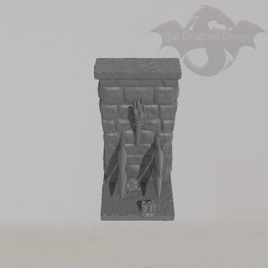 Single Square Wall with Spike Trap